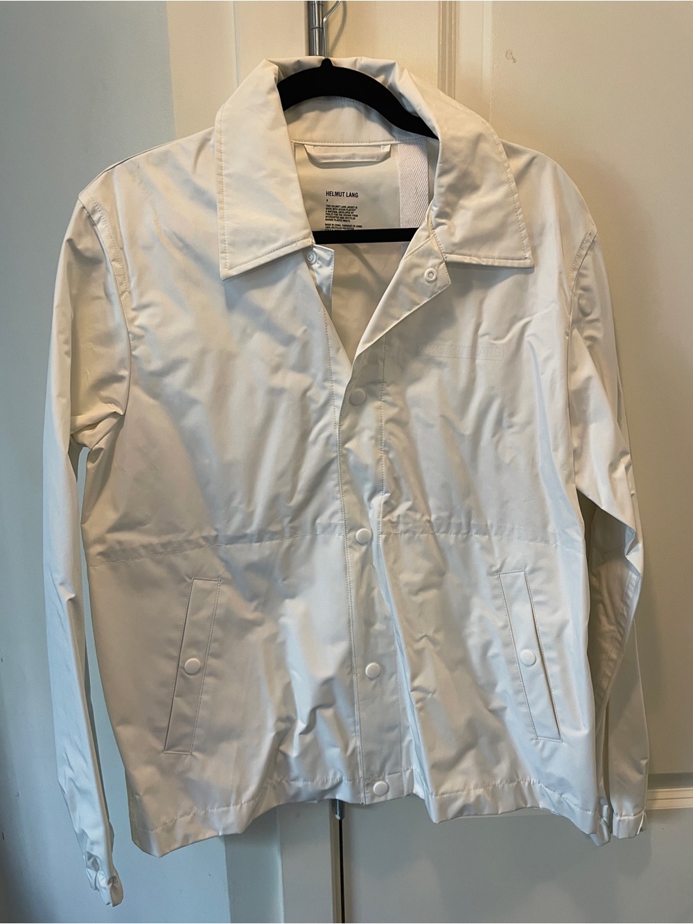 Helmut Lang White Men's Windbreaker Jacket